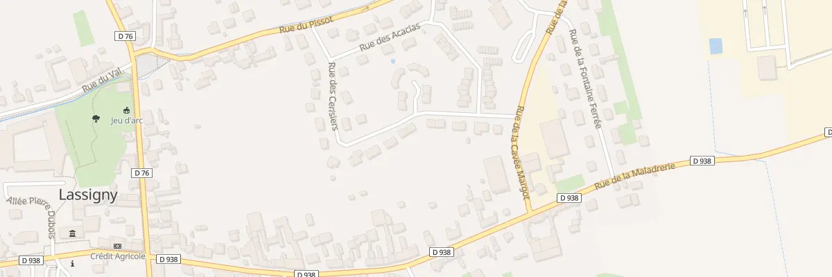 Plan du 19 Rue des Cerisiers à Lassigny