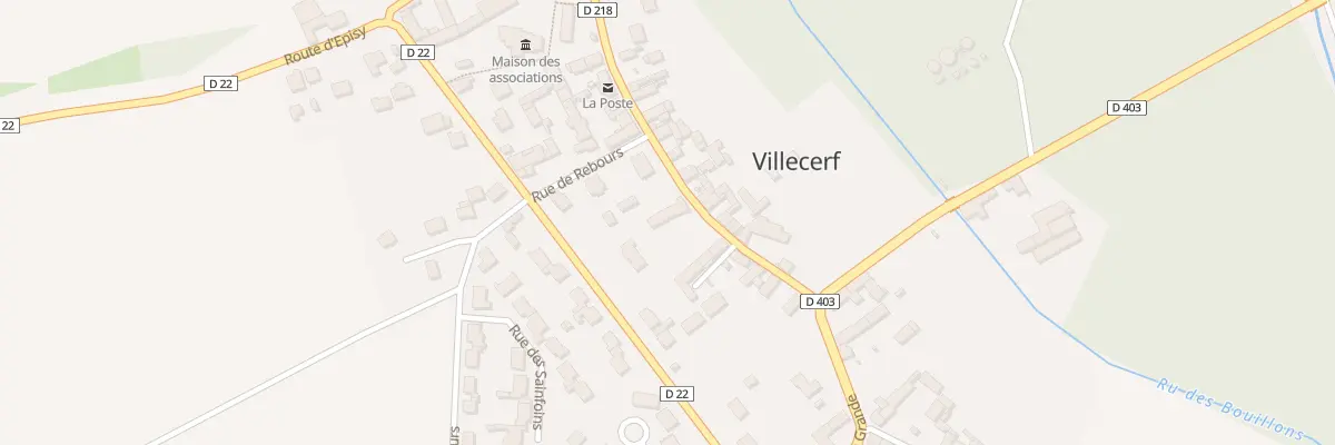 Plan du 74 Rue Grande à Villecerf