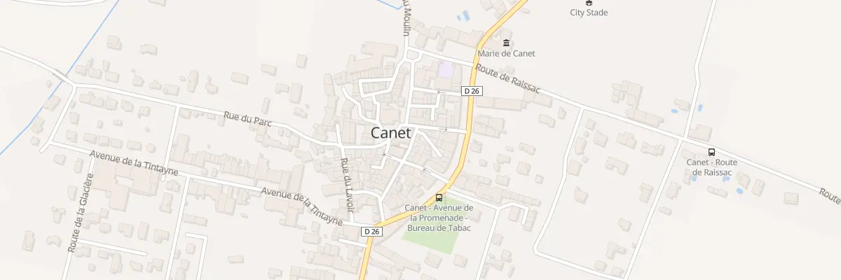 Plan du 1 Grand Rue à Canet