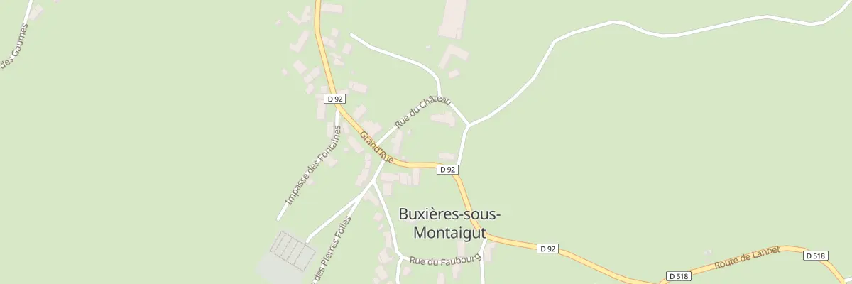 Plan du 2 Rue du Château à Buxières-sous-Montaigut