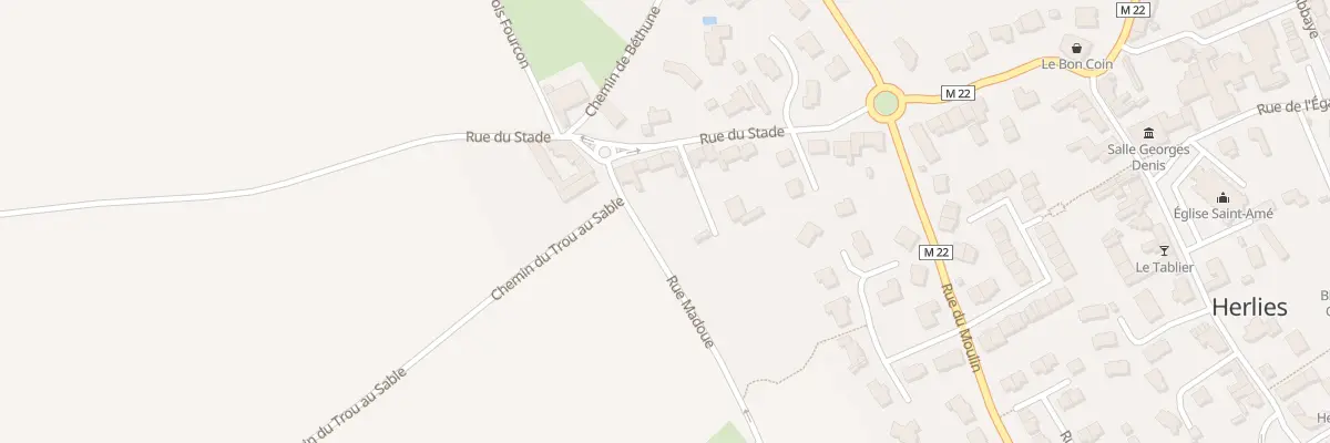 Plan du 22 Rue du Stade à Herlies