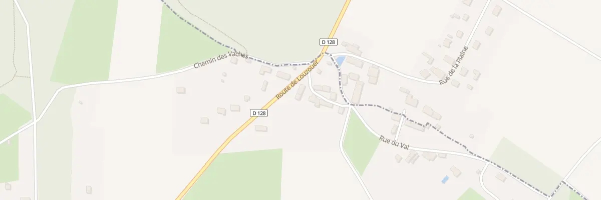 Plan du 404 Rte de Louzouer à La Chapelle-Saint-Sépulcre