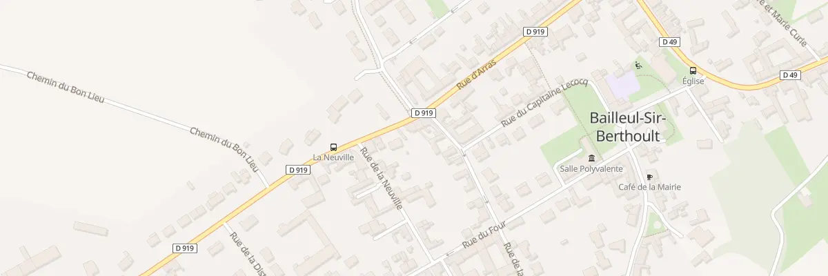 Plan du 287 Rue d’Arras à Bailleul-Sir-Berthoult
