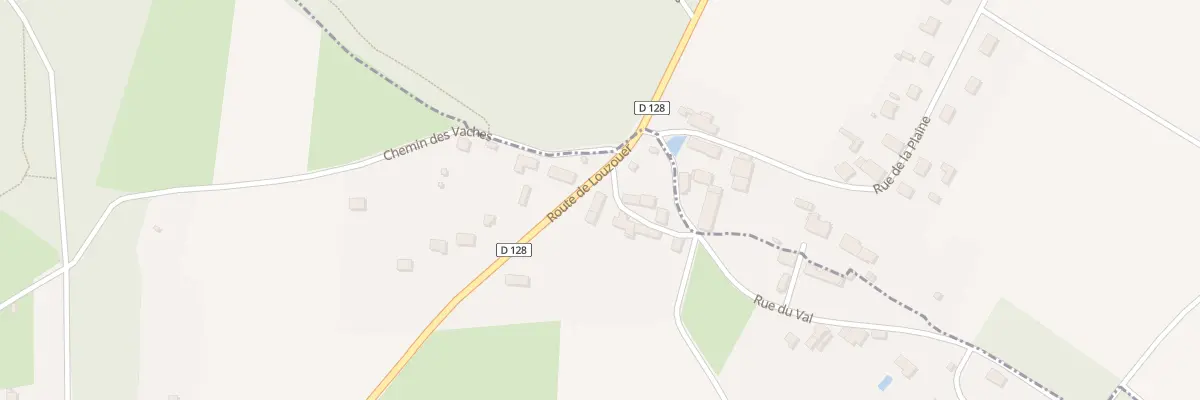 Plan du 386 Rte de Louzouer à La Chapelle-Saint-Sépulcre
