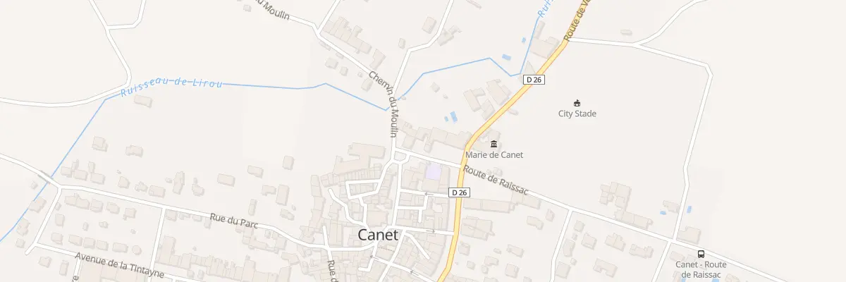 Plan du 1 La Placette à Canet