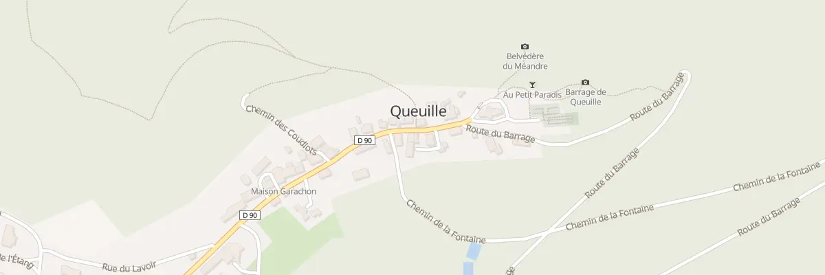 Plan du 5 Av du Meandre à Queuille