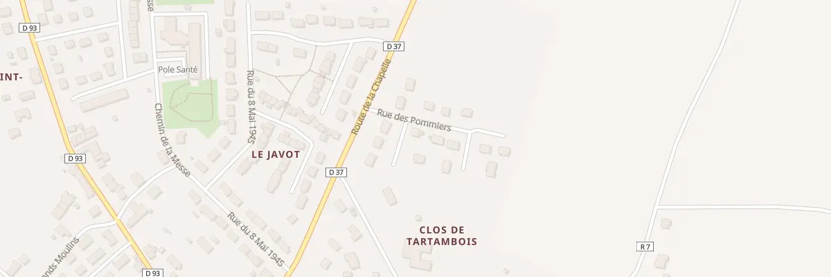Plan du 1 Rue des Pommiers à Châtillon-Coligny