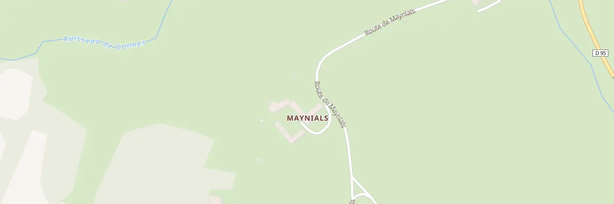 Plan du 490 Rte de Maynials à Curan