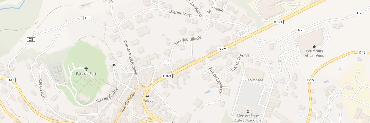 Plan du 25 Rue de la Violette à Laguiole
