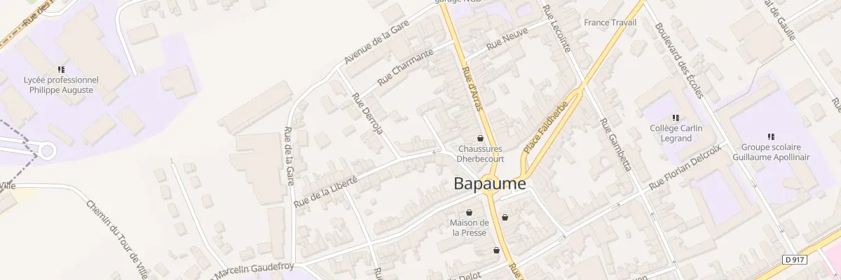 Plan du 7 Rue Félix Faure à Bapaume