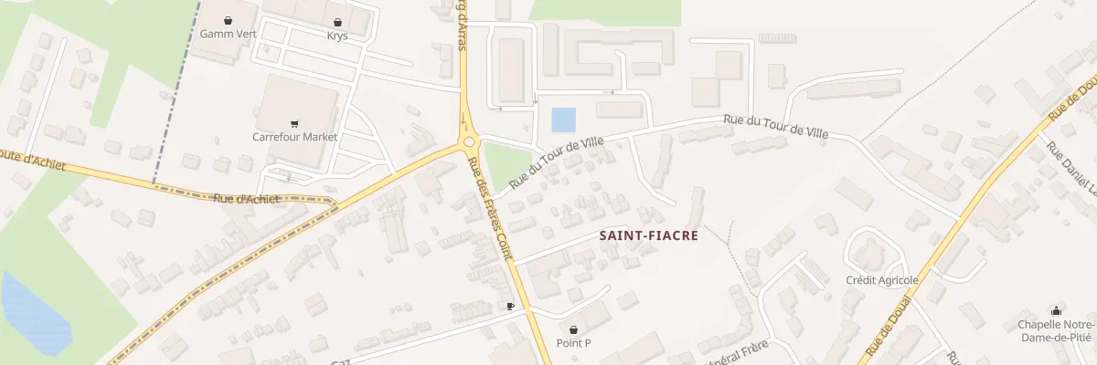 Plan du 1 Rue du Tour de Ville à Bapaume