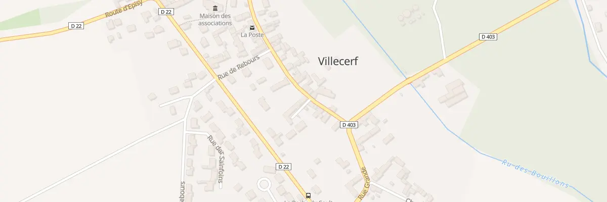 Plan du 78 Rue Grande à Villecerf