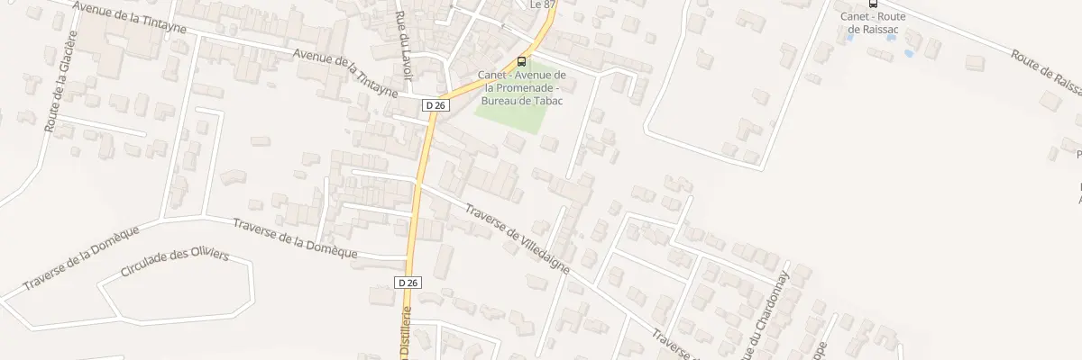 Plan du 17B Tra de Villedaigne à Canet