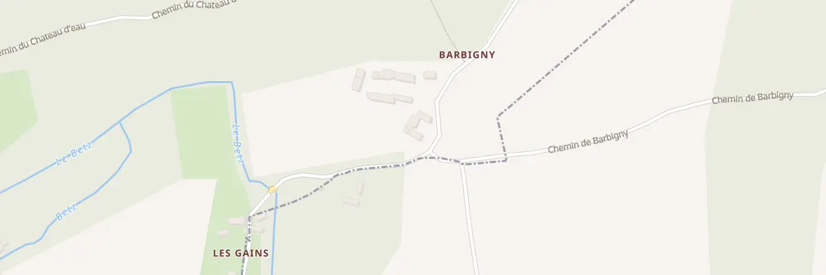 Plan du 6 Barbigny à Bransles