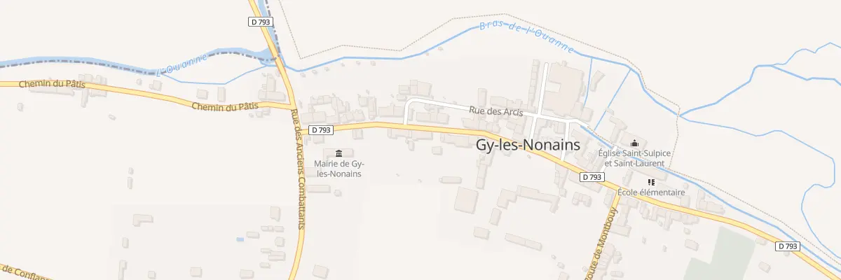 Plan du 233 Rue Grande Rue à Gy-les-Nonains