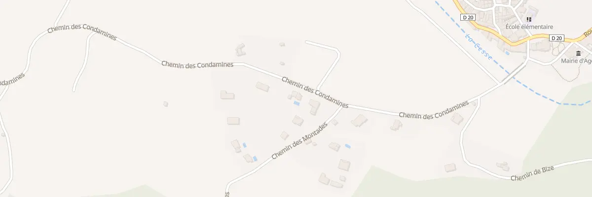 Plan du 9 Che des Condamines à Agel