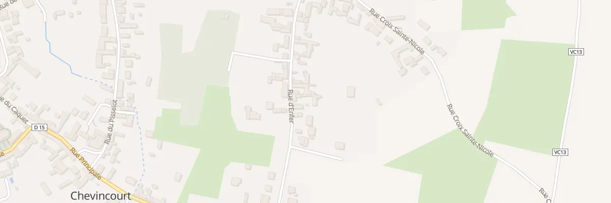 Plan du 191 Rue d’Enfer à Chevincourt