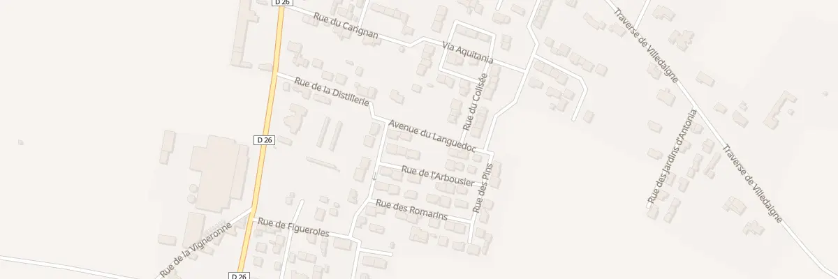 Plan du 6 Av du Languedoc à Canet