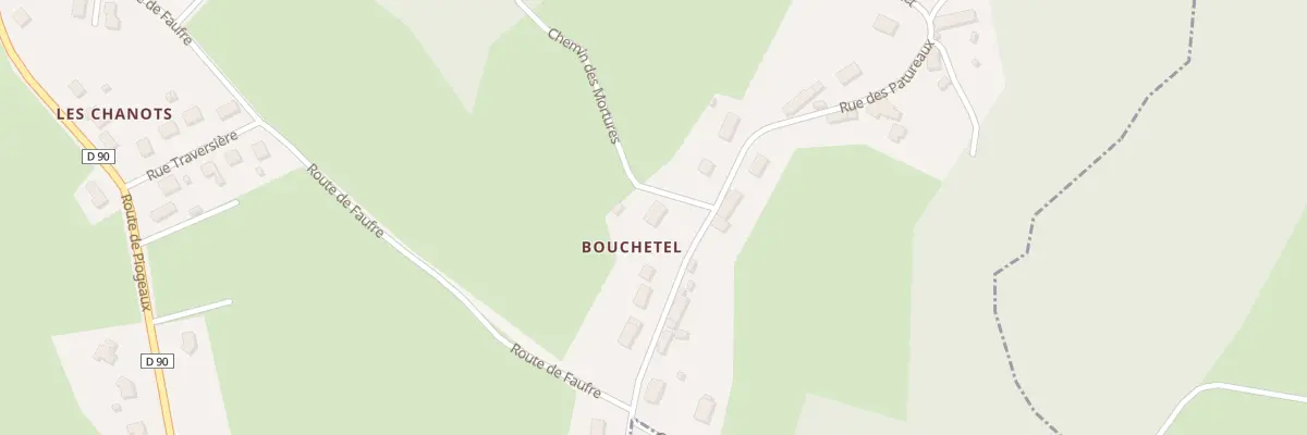Plan du 11  à Queuille