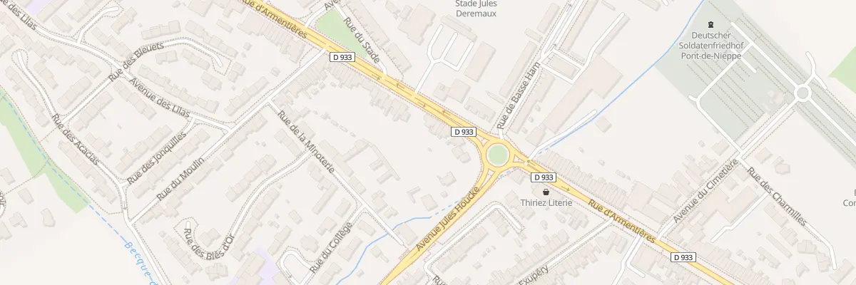 Plan du 842 Rue d’Armentieres à Nieppe