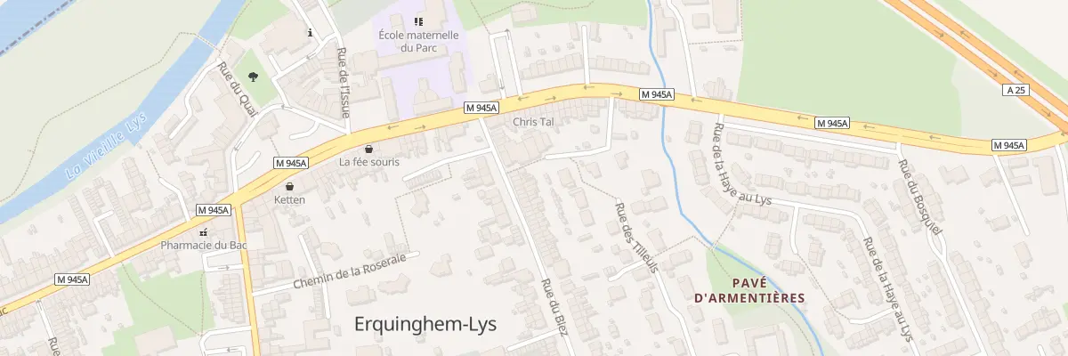 Plan du 65 Rue du Biez à Erquinghem-Lys