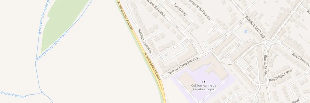 Plan du 129 Rue Jean Lefebvre à Nieppe