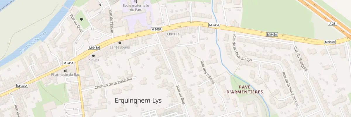 Plan du 87 Rue du Biez à Erquinghem-Lys