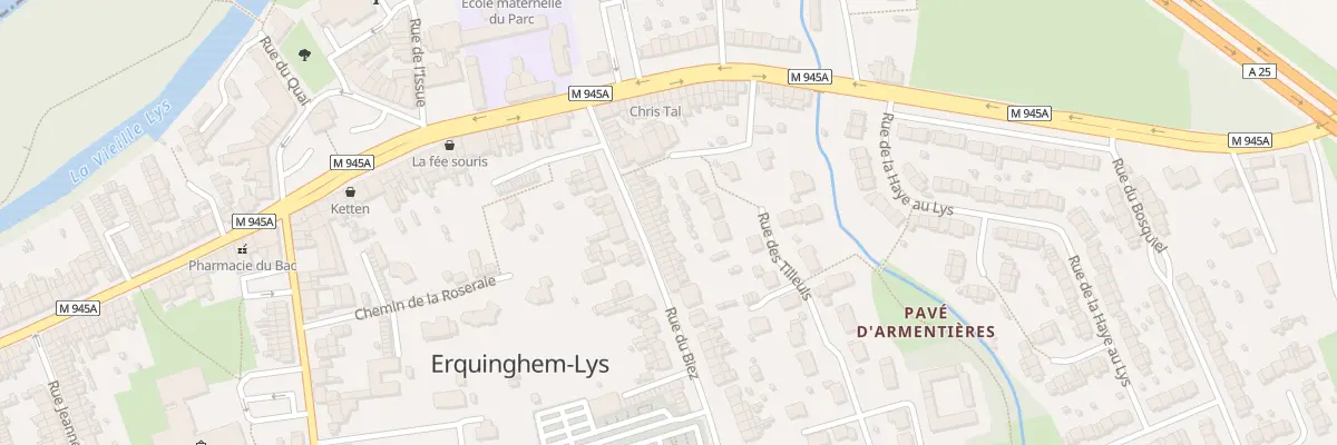 Plan du 95 Rue du Biez à Erquinghem-Lys