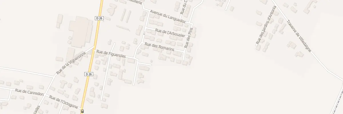 Plan du 12 Rue des Romarins à Canet