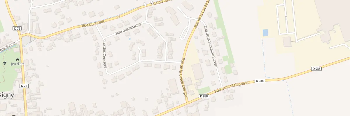 Plan du 2 Rue des Acacias à Lassigny