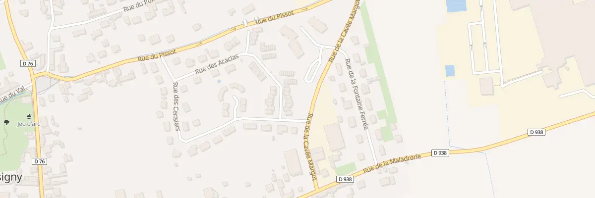 Plan du 10 Rue des Acacias à Lassigny