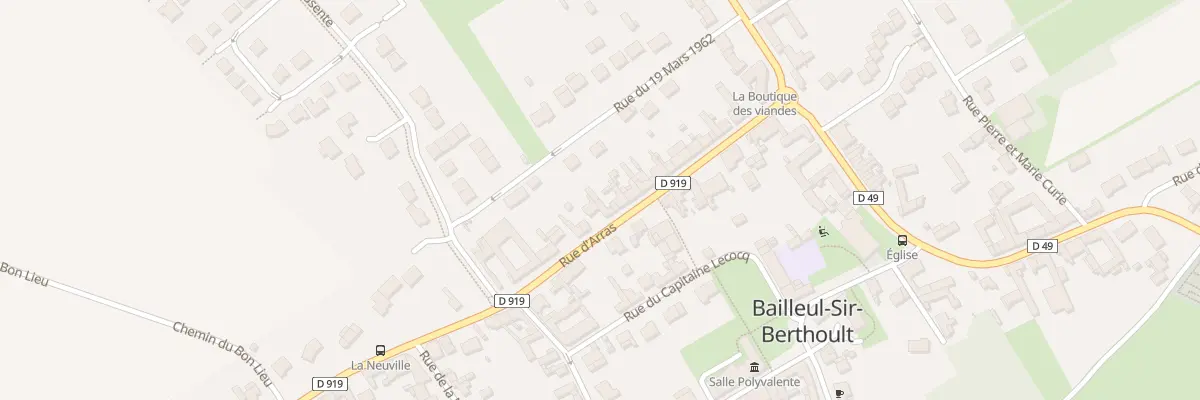 Plan du 160 Rue d’Arras à Bailleul-Sir-Berthoult