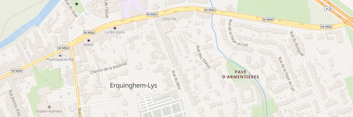 Plan du 123 Rue du Biez à Erquinghem-Lys