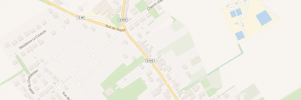 Plan du 290 Rue d’’Hénin Beaumont à Bailleul-Sir-Berthoult