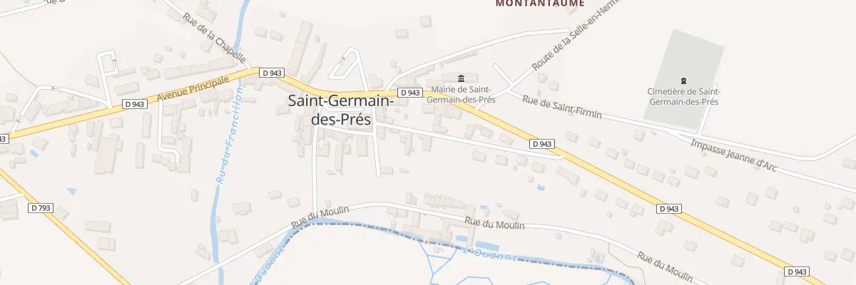 Plan du 8 Rue du Presbytère à Saint-Germain-des-Prés