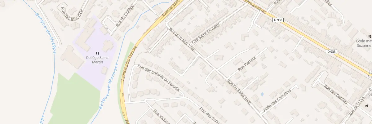 Plan du 397 Rue du 8 Mai 1945 à Nieppe