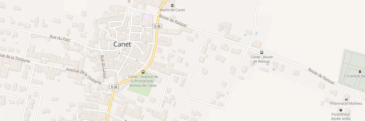 Plan du 11 Av de la Promenade à Canet