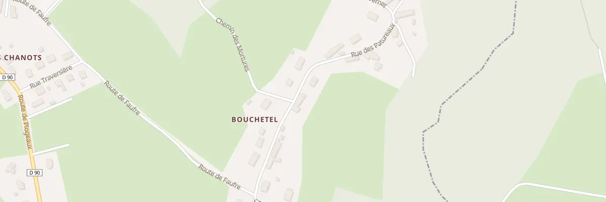 Plan du 14 Rue des Patureaux - Bouchetel à Queuille