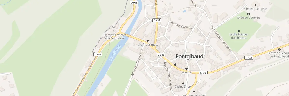 Plan du 5 All des Chambons à Pontgibaud