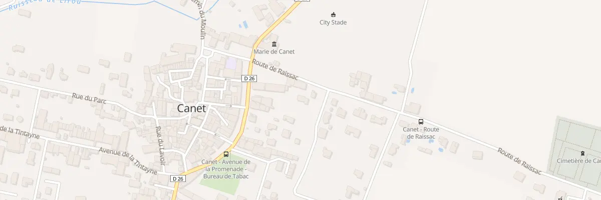 Plan du 4C Rte de Raissac à Canet