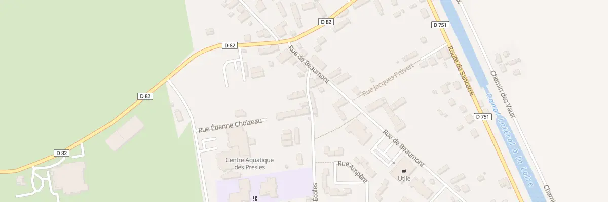 Plan du 4 Rue des Ecoles à Belleville-sur-Loire
