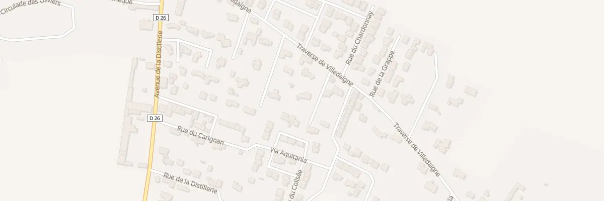 Plan du 12T Tra de Villedaigne à Canet