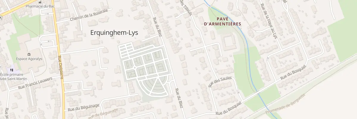 Plan du 269 Rue du Biez à Erquinghem-Lys