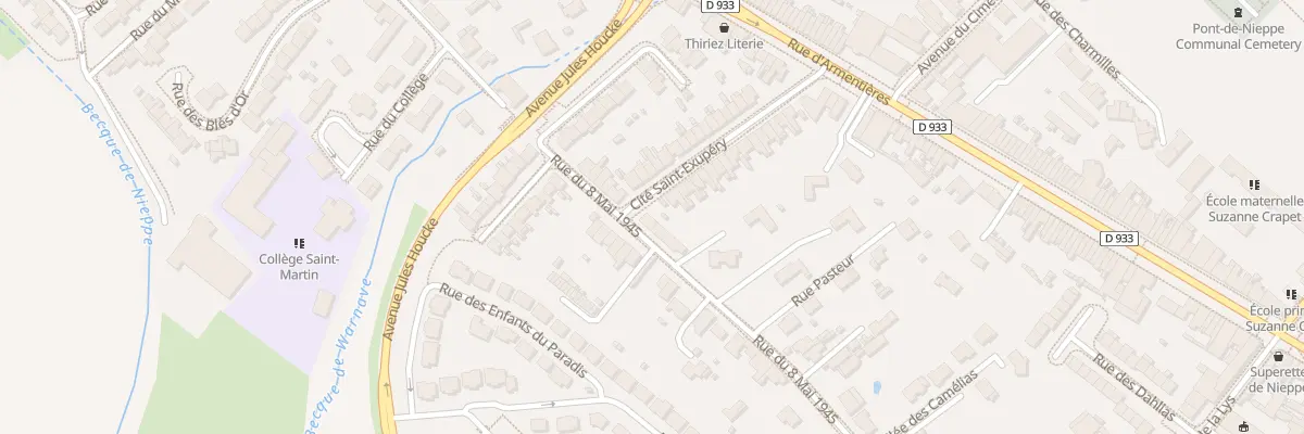 Plan du 400 Rue du 8 Mai 1945 à Nieppe