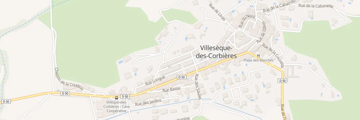 Plan du 13 Rue Haute à Villesèque-des-Corbières