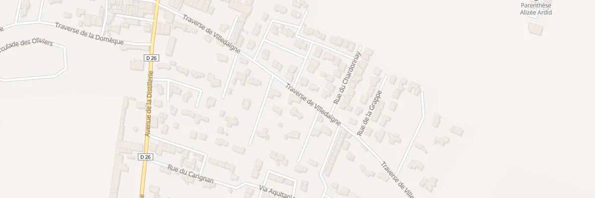 Plan du 12 Tra de Villedaigne à Canet