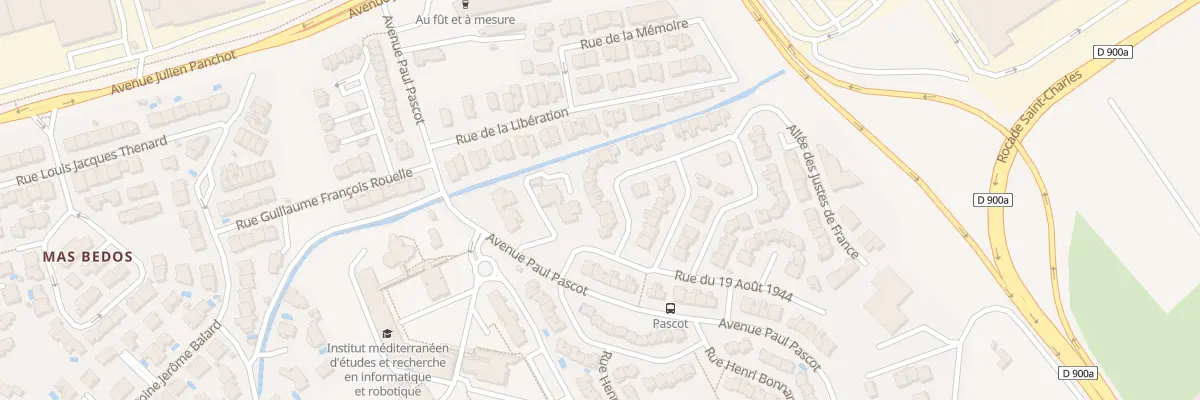 Plan du 7 Rue Resistance et Deportation à Perpignan