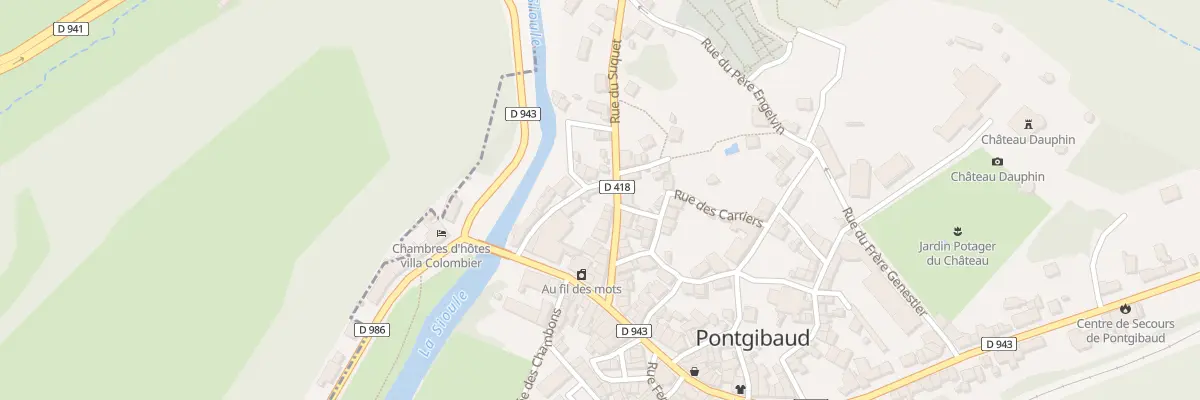 Plan du 1 Rue des Anciennes Tanneries à Pontgibaud