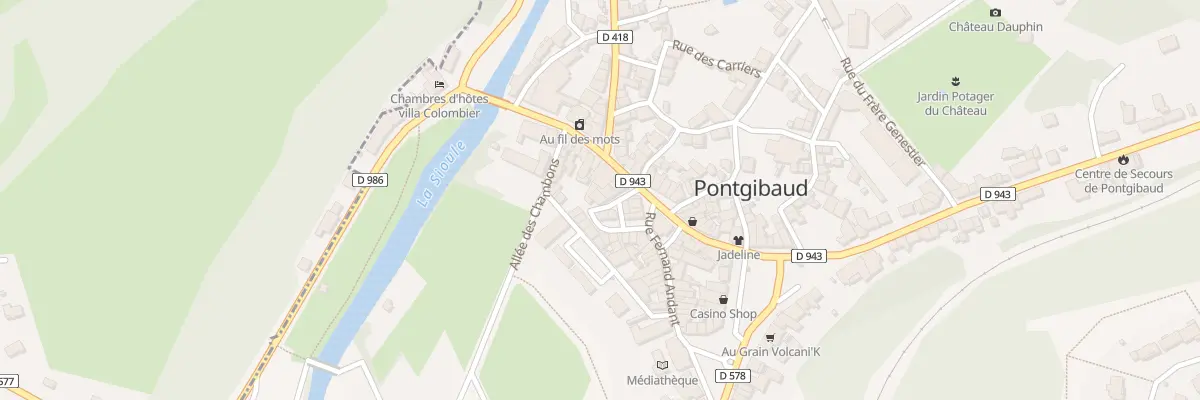 Plan du 6 Pl Jean Moulin à Pontgibaud