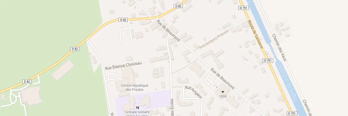 Plan du 3 Rue des Ecoles à Belleville-sur-Loire